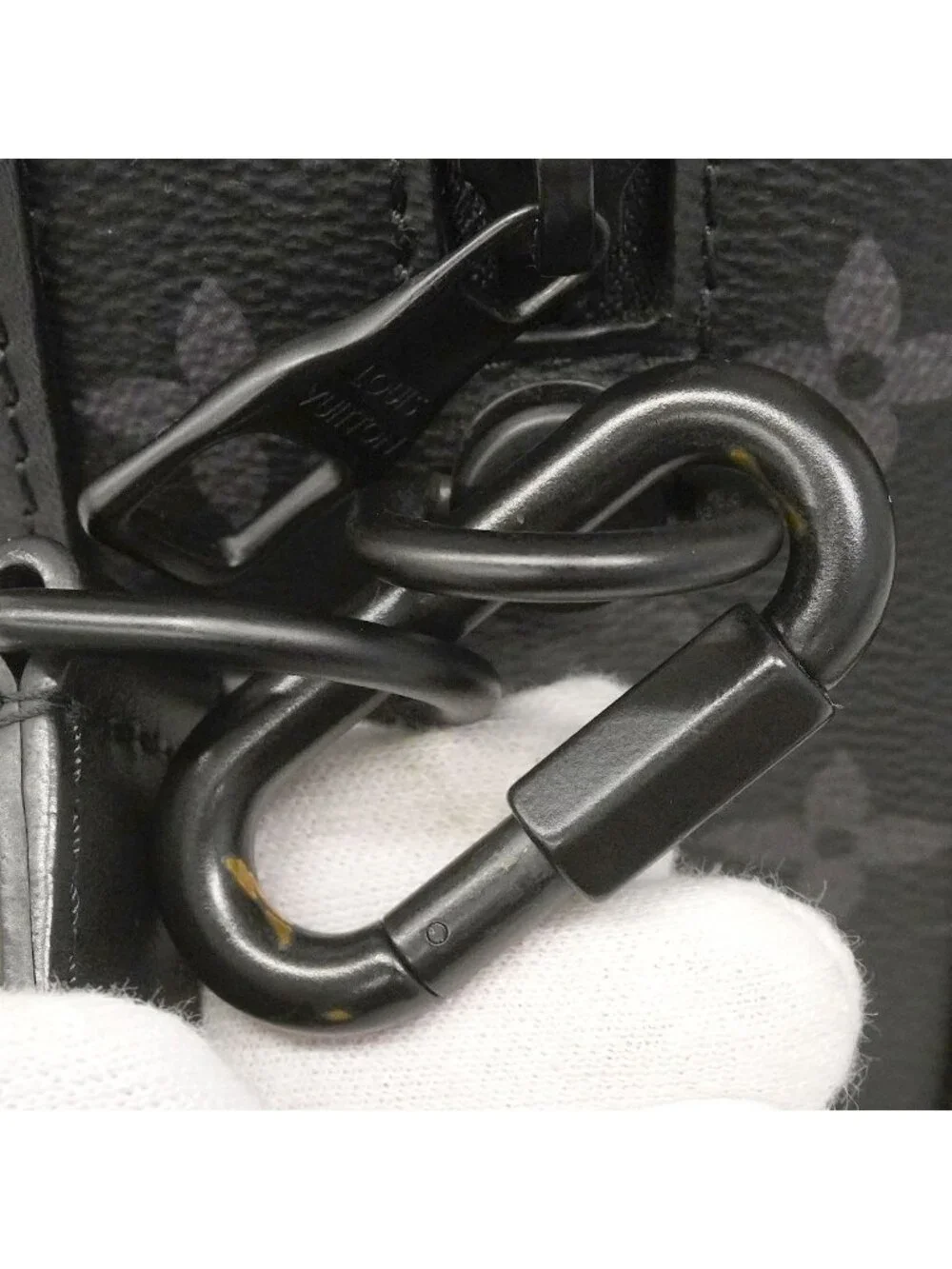 Louis Vuitton Shoulder Bag Monogram Eclipse Soft Trunk Black
